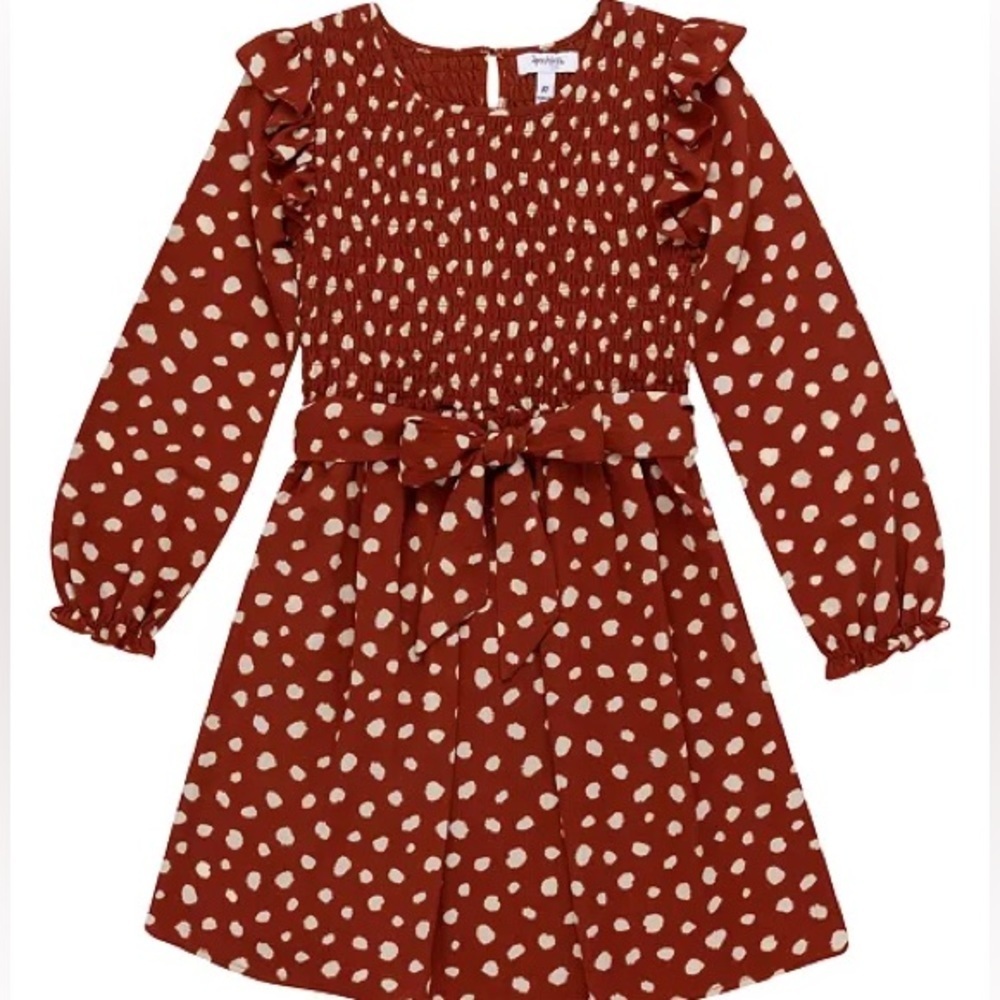 Speechless Big Girls Long Sleeve Fit + Flare Dress Size 12